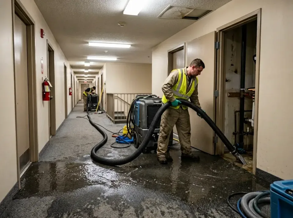 multi-unit-apartment-hallway-f-005 — frequently asked questions, Emergency Burst Pipe Water Extraction & Removal in Inver Gr…